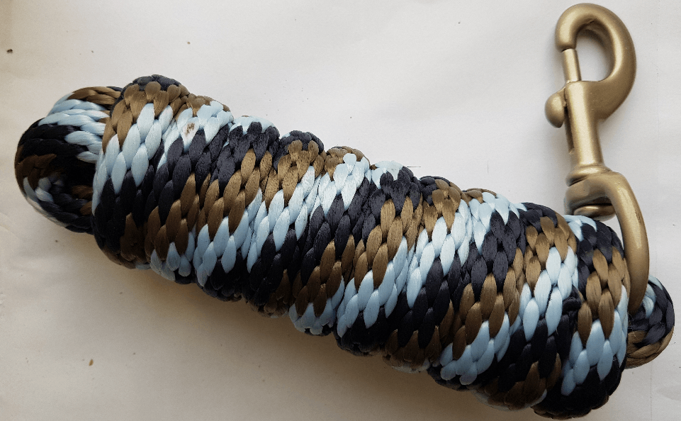 Tattini Longe en Nylon Tresse Tricolor - SHOP HORSE